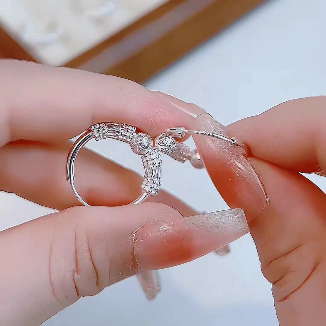 Wholesale 925 Silver Vintage Lucky Earrings