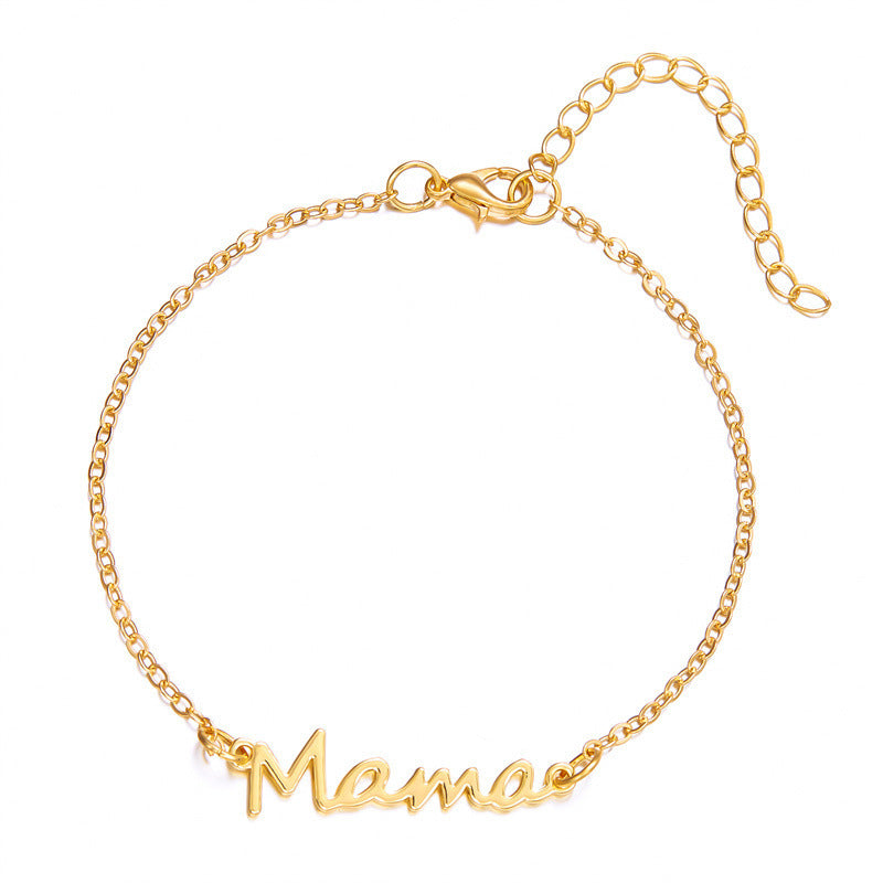 Wholesale  All-match Elegant Mama Letter Bracelet