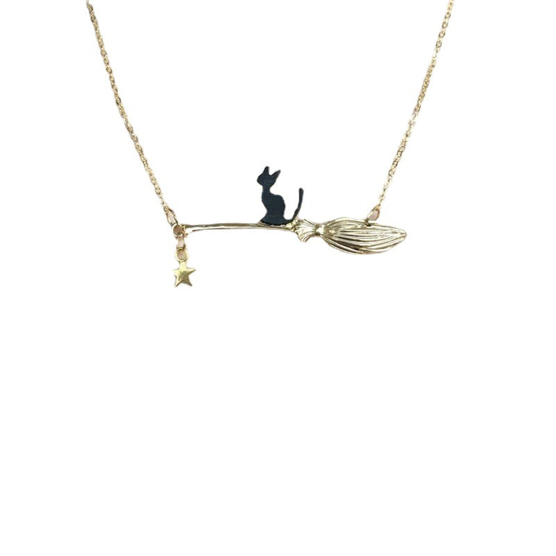 Wholesale  Funny Black Cat Necklace Black Cat Necklace