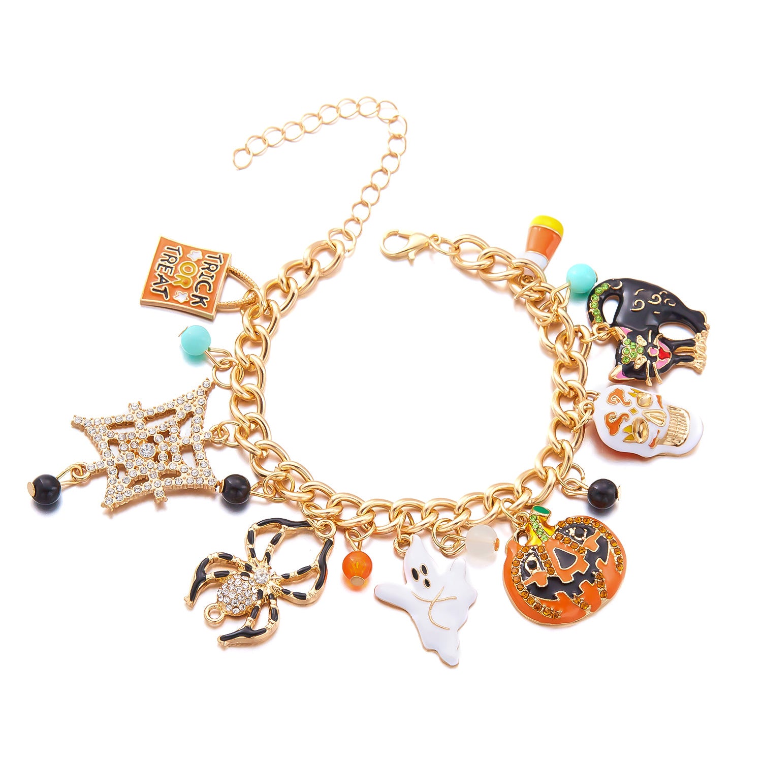 Wholesale  Tassel Pumpkin Skull  Bracelet