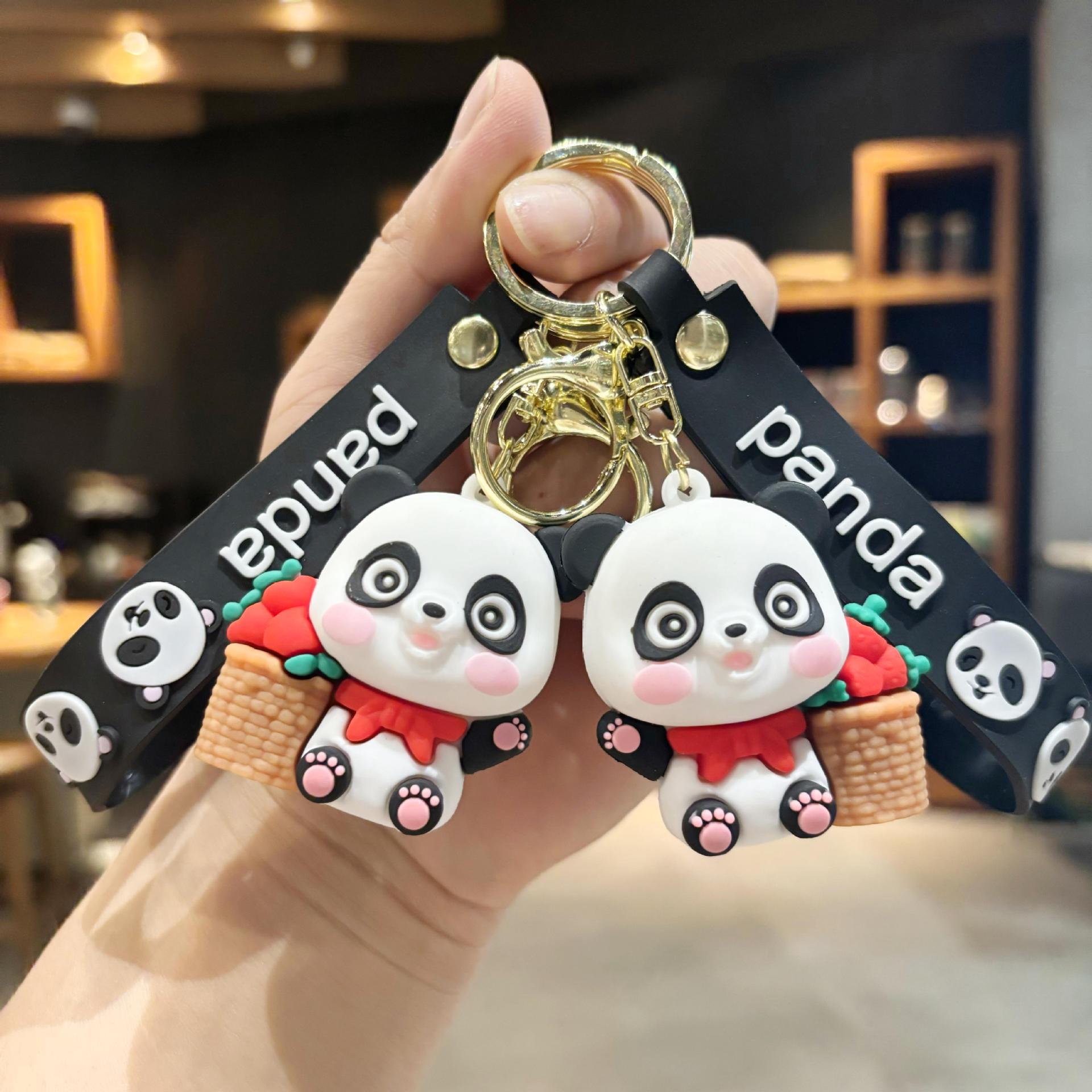 Wholesale Silicone cute cartoon keychain