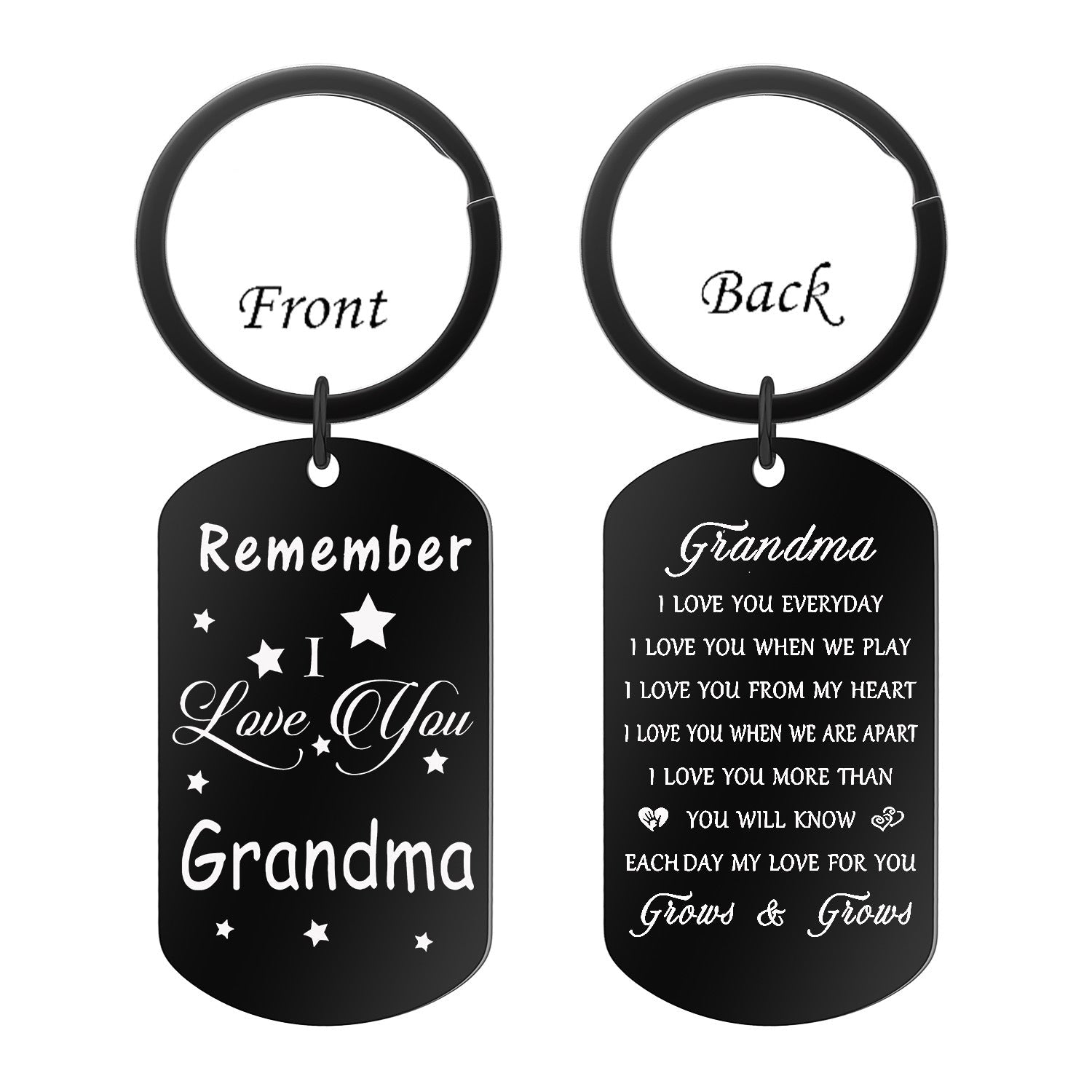 Wholesale  Father's Day Mother's Day Stainless Steel Keychain