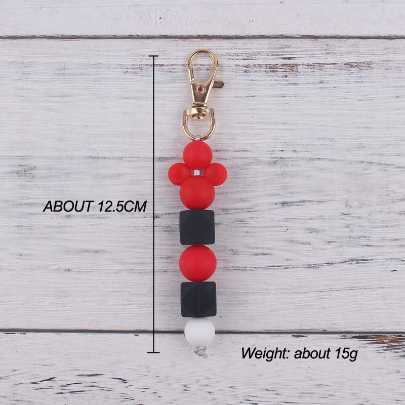 Wholesale Cartoon Animal Teething Bead Bracelet Buckle Keychains