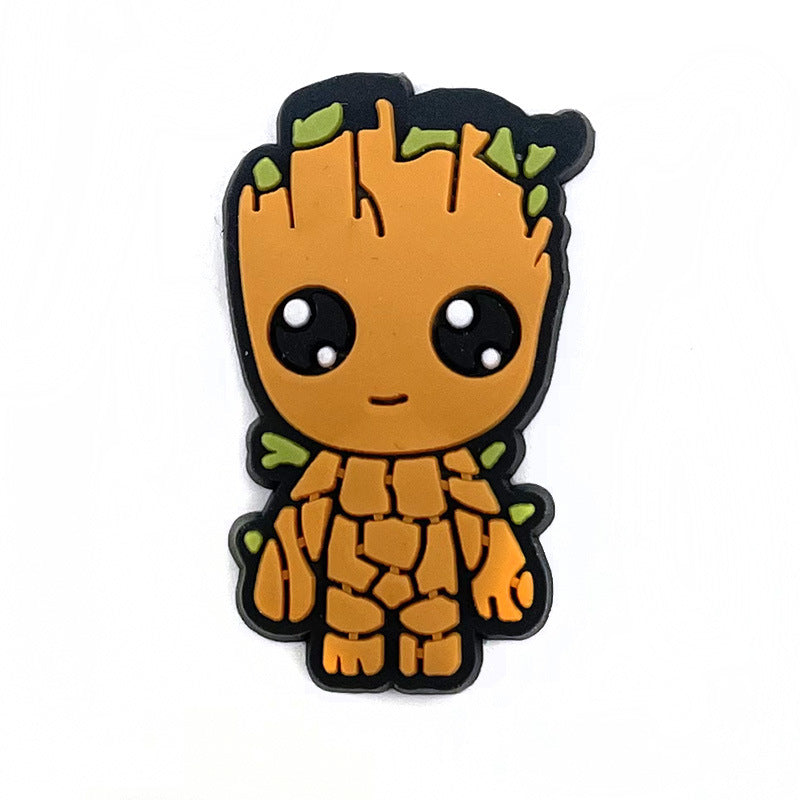 Wholesale 10pcs Soft rubber superhero cartoon Charms