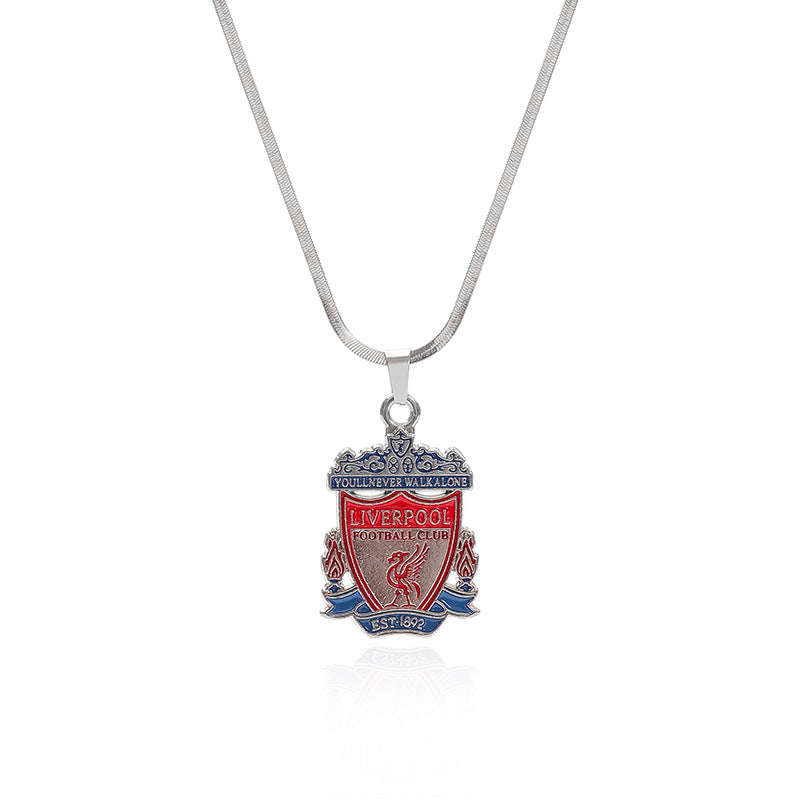 Wholesale Paint Double-sided Pendant Zinc Alloy Stainless Steel Necklace ACC-NE-Teguang001