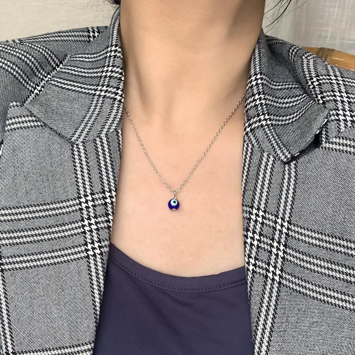 Wholesale Devil' s Eye Blue Necklace