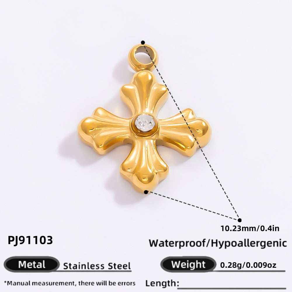 Wholesale Stainless Steel Cross Handmade  Charms