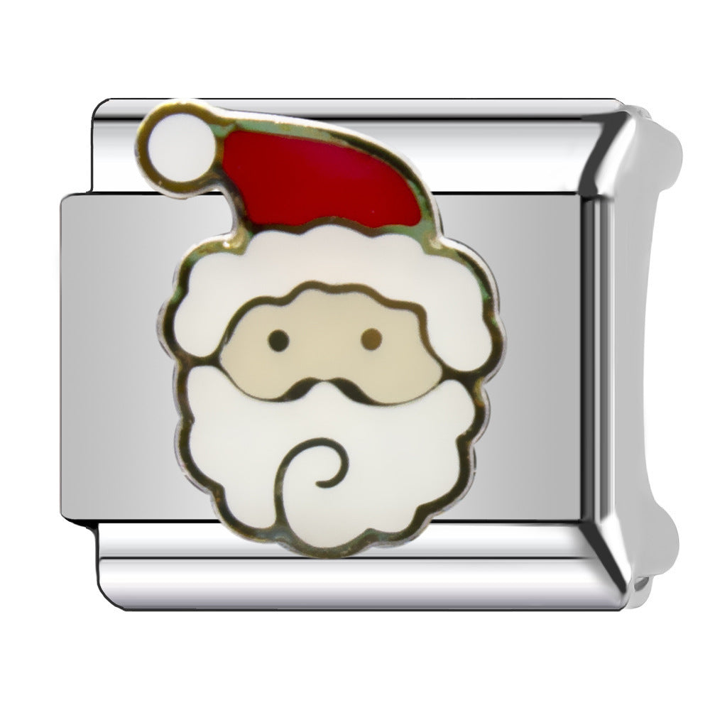 Wholesale Italian Charm Bracelet 9mm DIY  Christmas   Creative Stainless Steel Composable Bracelet