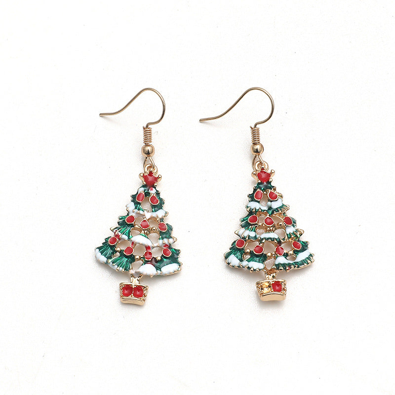 Wholesale Christmas Tree Pendants Necklaces Earrings ACC-ES-KaiQing005