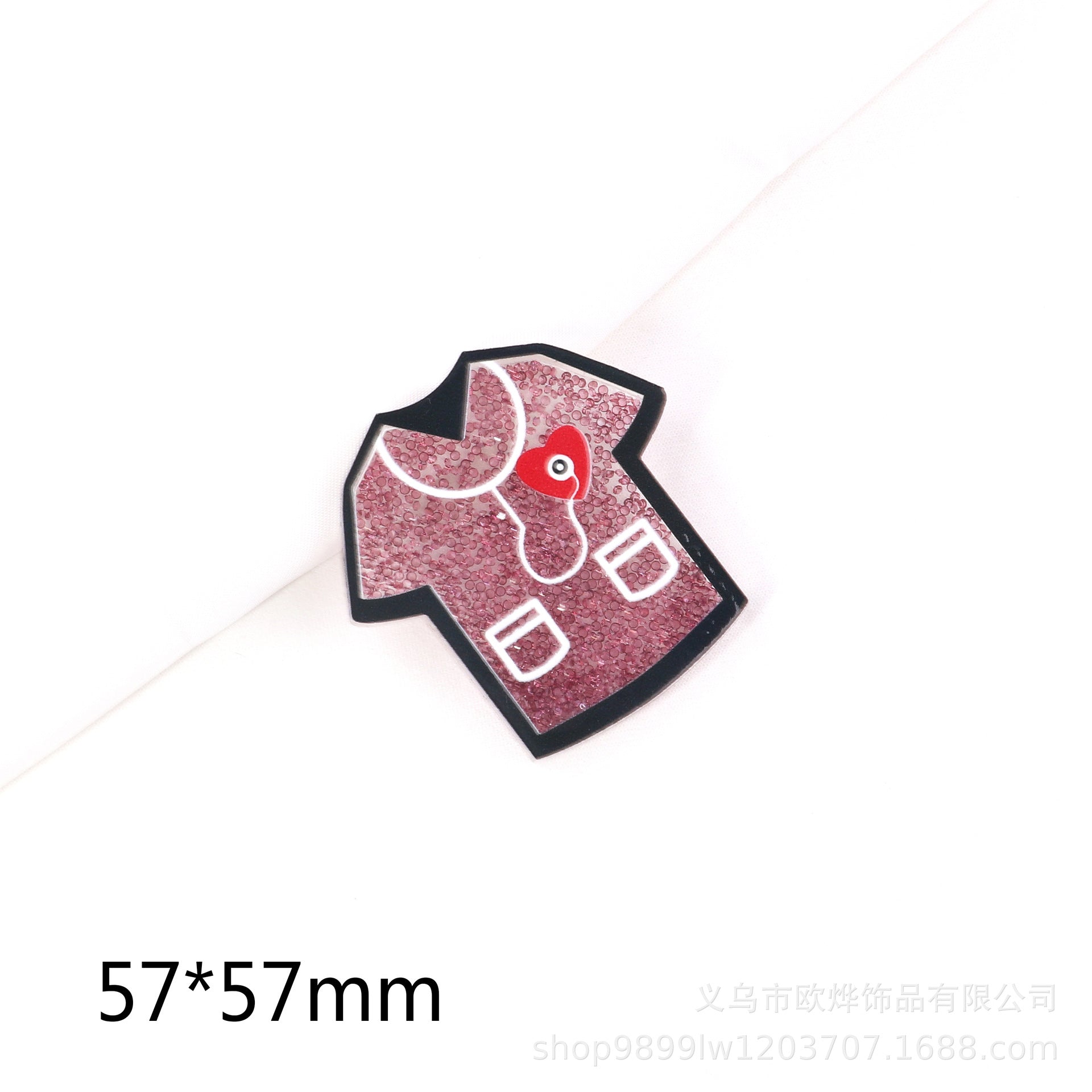 Wholesale  10pcs DIY Flatback Cartoon medical Acrylic Flatback Badge Reels Retractable Keychain DIY Accessories