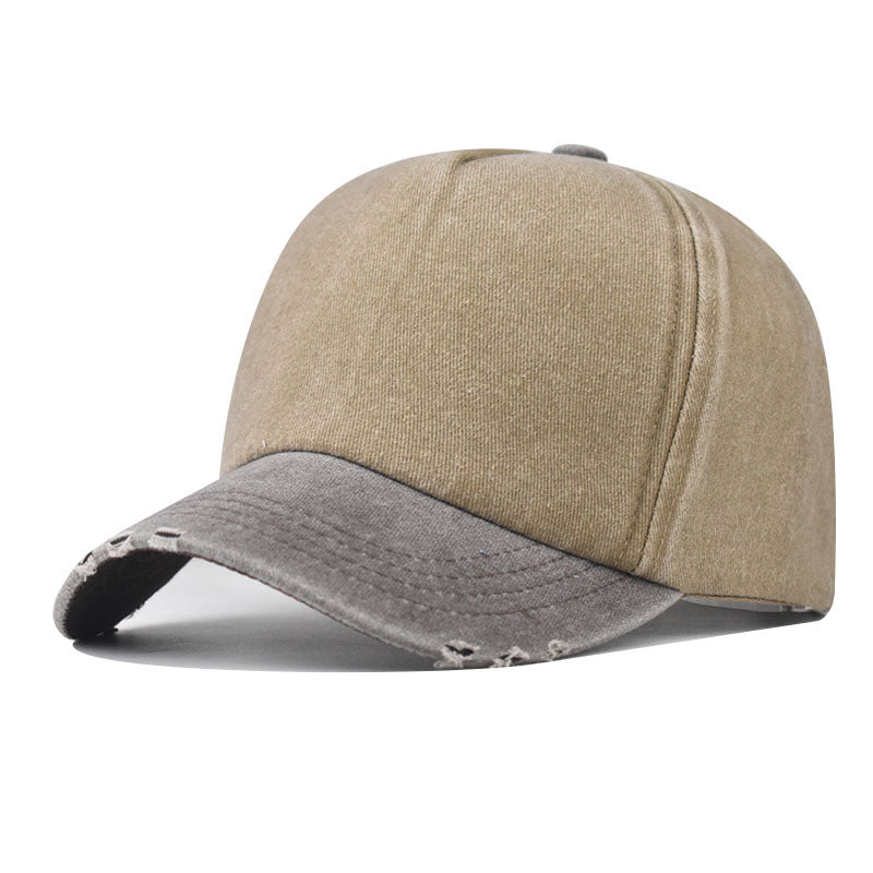 Wholesale  Washed Old Color Matching Baseball Cap