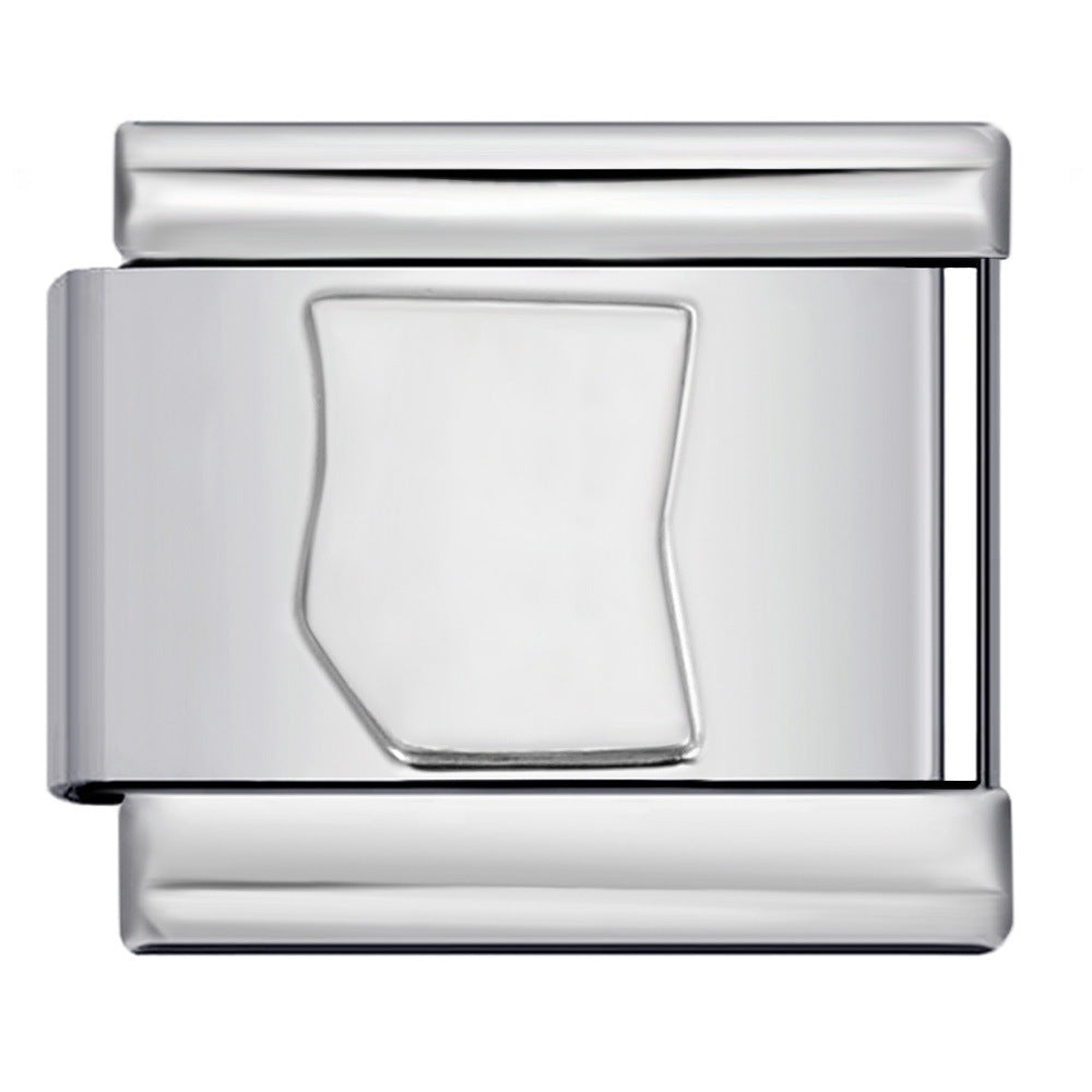 Wholesale Italian Charm Bracelet 9mm DIY Splicing Removable Silver Stainless Steel Composable Bracelet