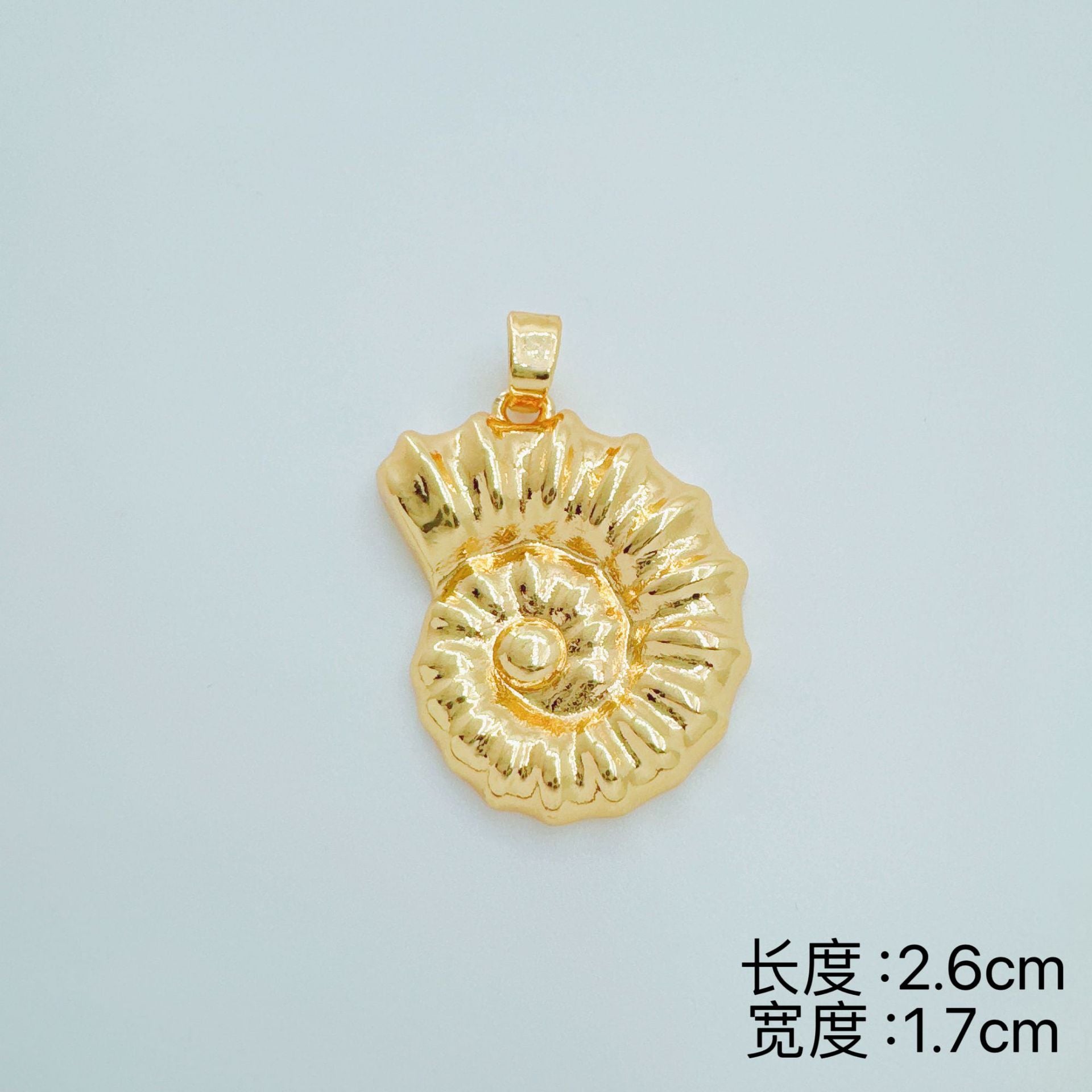 Wholesale Ocean Marine Pendant Necklace Gold Plated Copper Zircon Seashell Mermaid Tail Jewelry Accessory