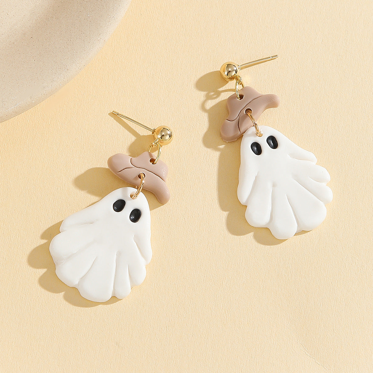 Wholesale Polymer Clay  Cute Ghost  Earrings