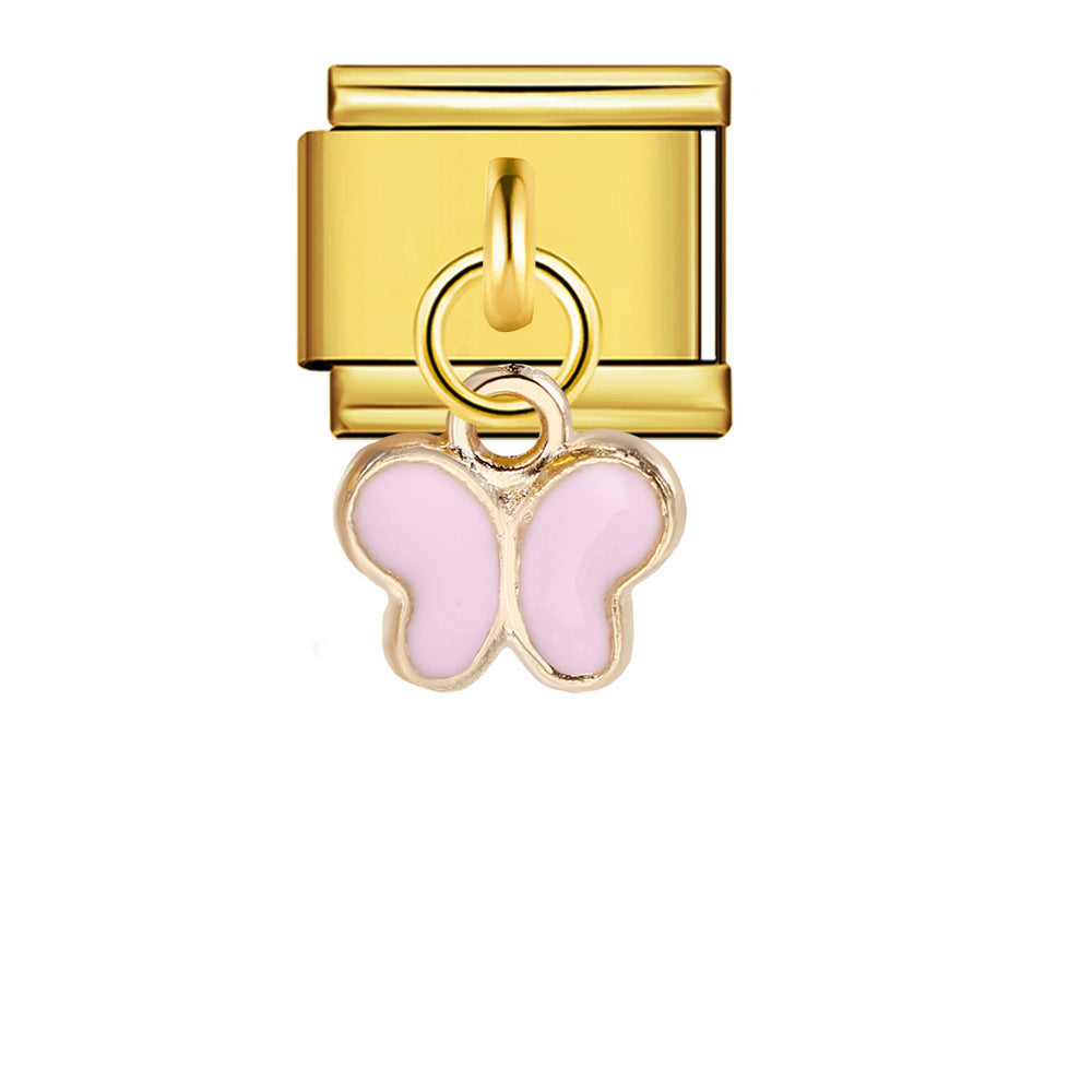 Wholesale  Italian Charm Bracelet 9mm DIY hook style Creative Stainless Steel Composable Bracelet