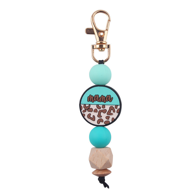 Wholesale MaMa Silicone Beaded Keychain Mother's Day Creative Keychain ACC-KC-GuangTian069