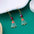 Wholesale  Christmas earrings creative  five-pointed star Christmas tree tassel earrings
