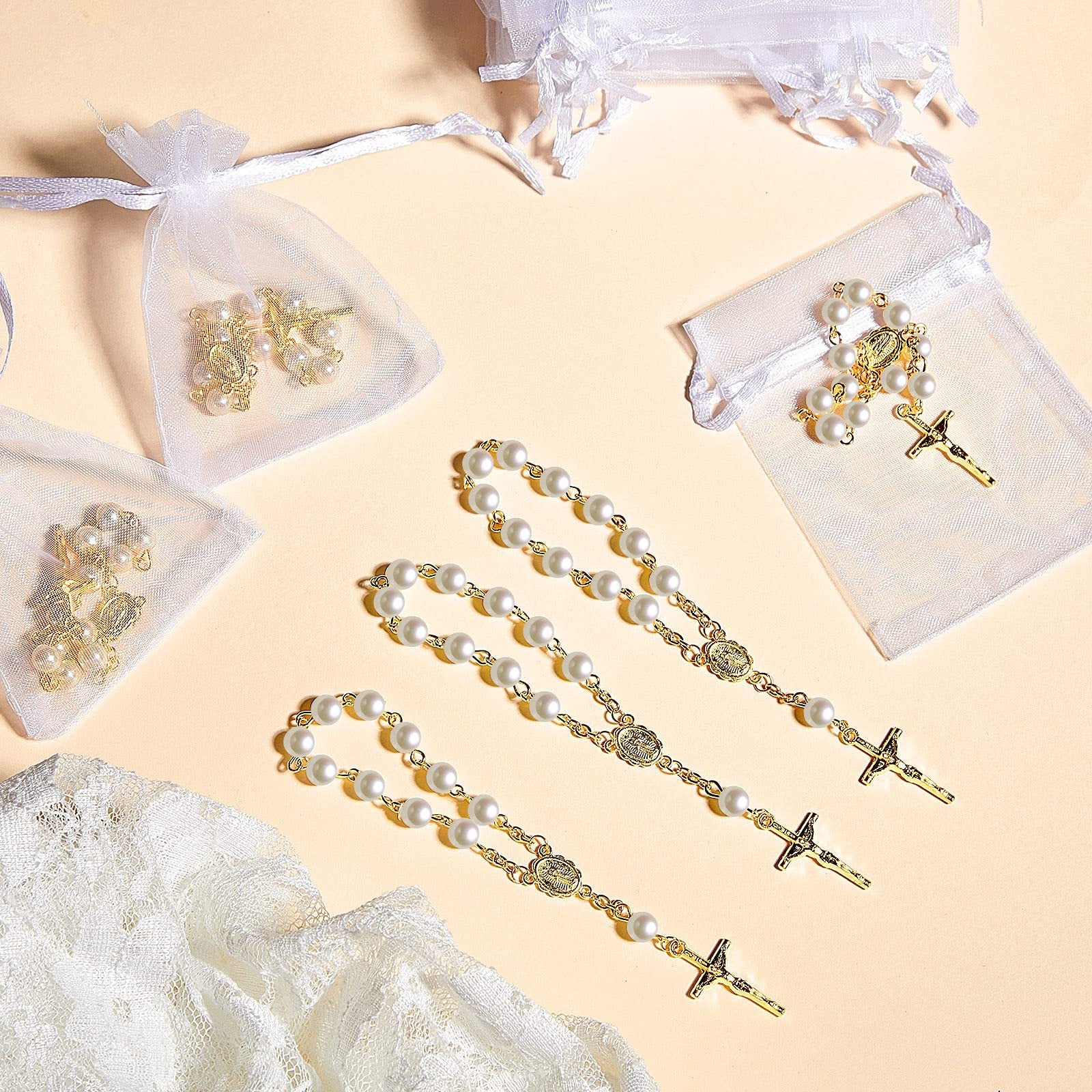 Wholesale  Pearl Chain Bracelet Gold Cross Pearl Bracelet