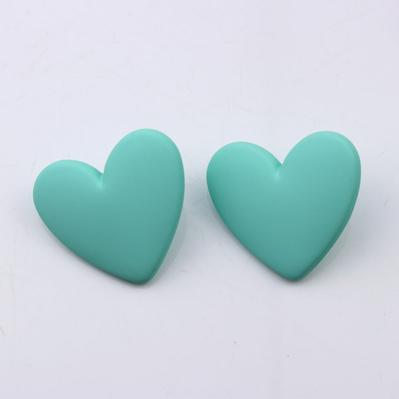 Wholesale 20-Color Heart  Acrylic Earrings