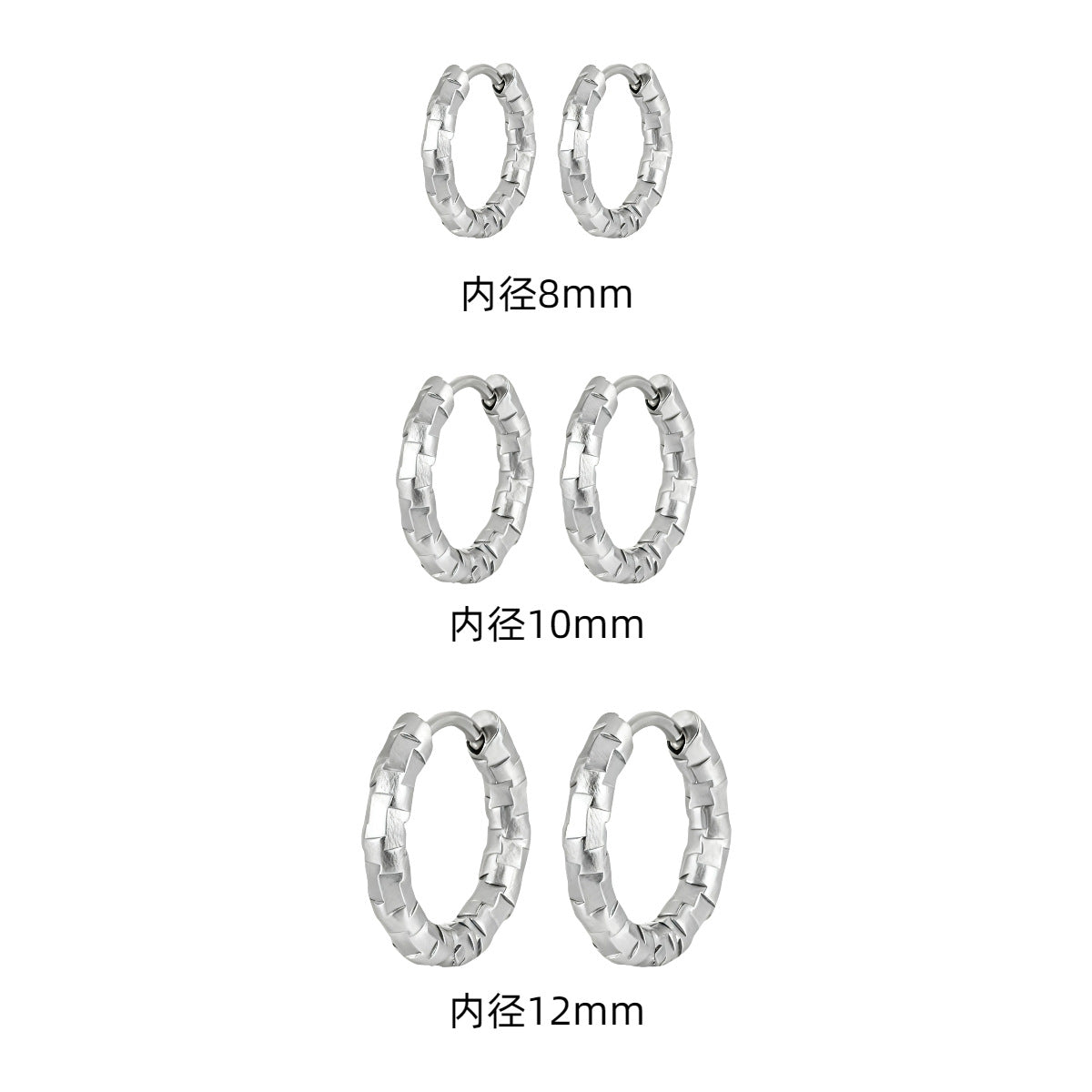 Wholesale 2PCS Titanium steel earrings plated with 18K gold