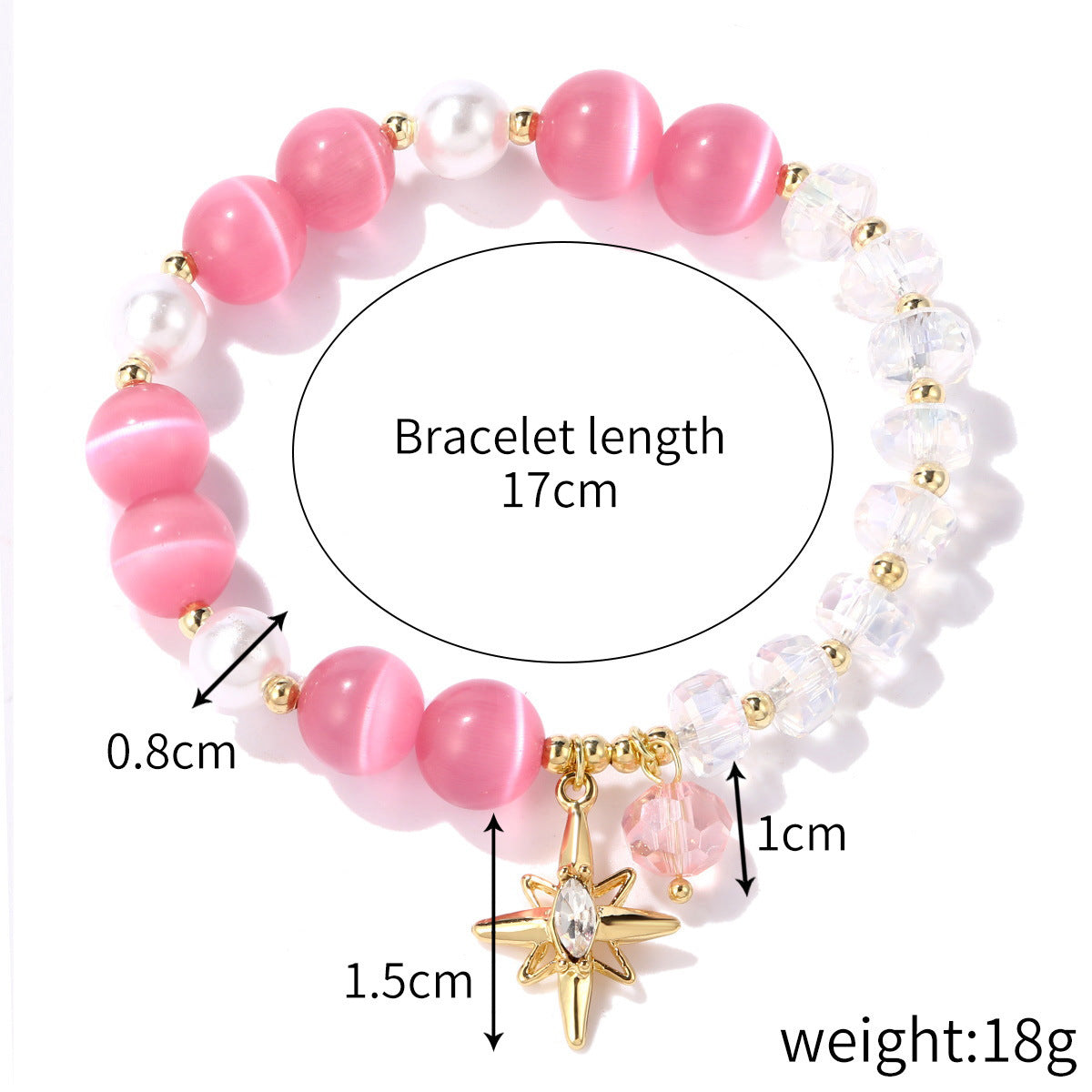Wholesale  Crystal Bracelet Light Luxury  Cat's Eye Bracelet