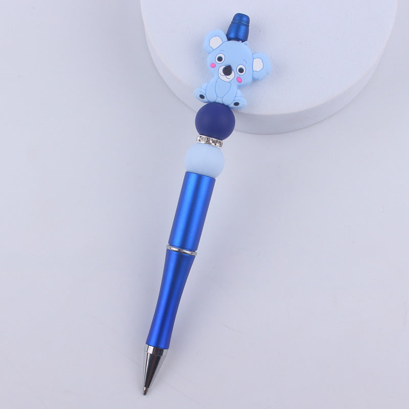 Wholesale  creative cartoon animal Kaola elephant silicone beads beaded pen