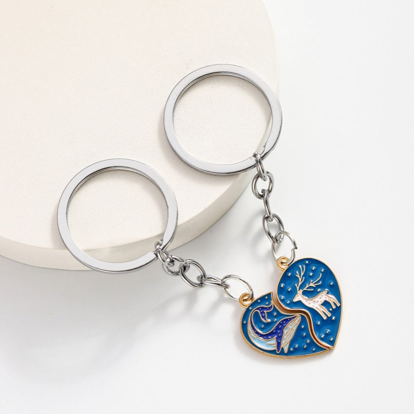 Wholesale Cute Night and Day Keychain ACC-KC-RongR085