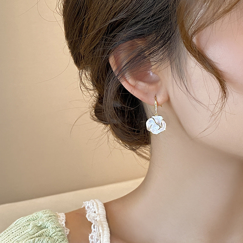 Wholesale Camellia Elegant Earrings