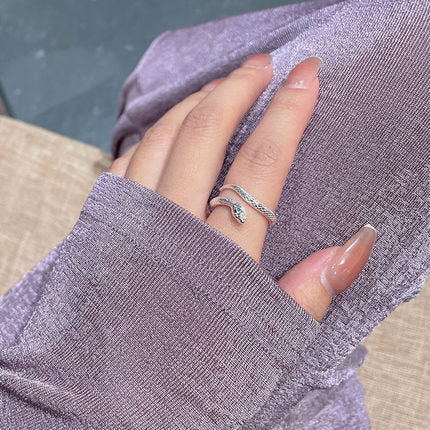Wholesale  S925 silver snake ring  snake ring