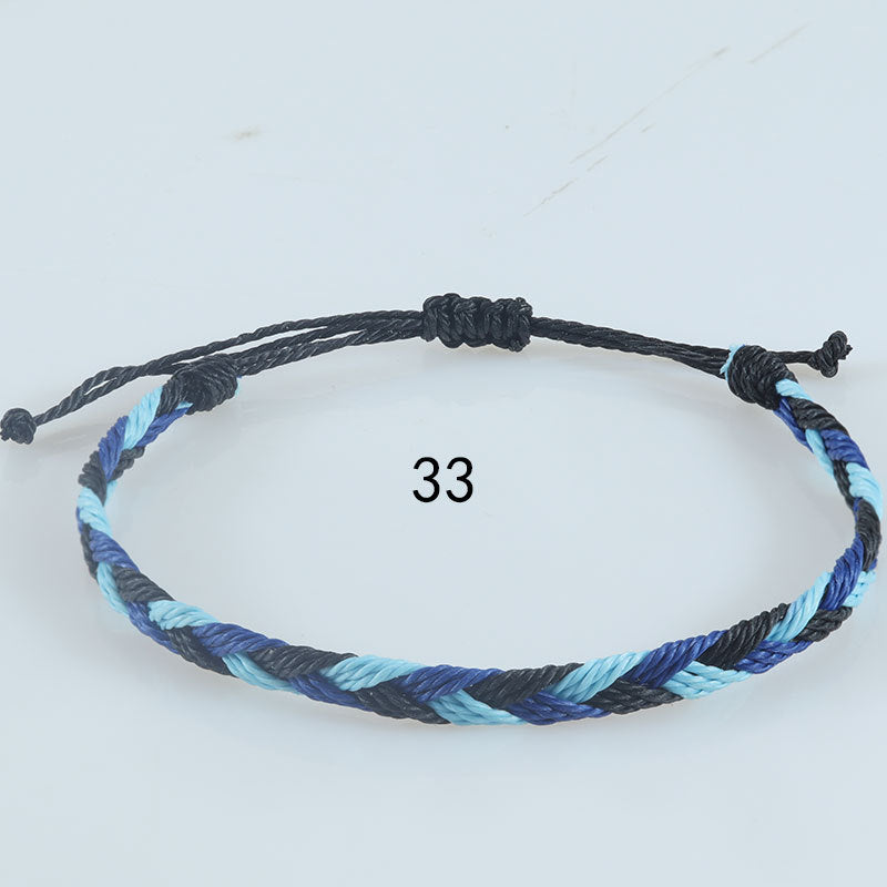 Wholesale Hand-woven rope Bohemian men' s wave bracelet