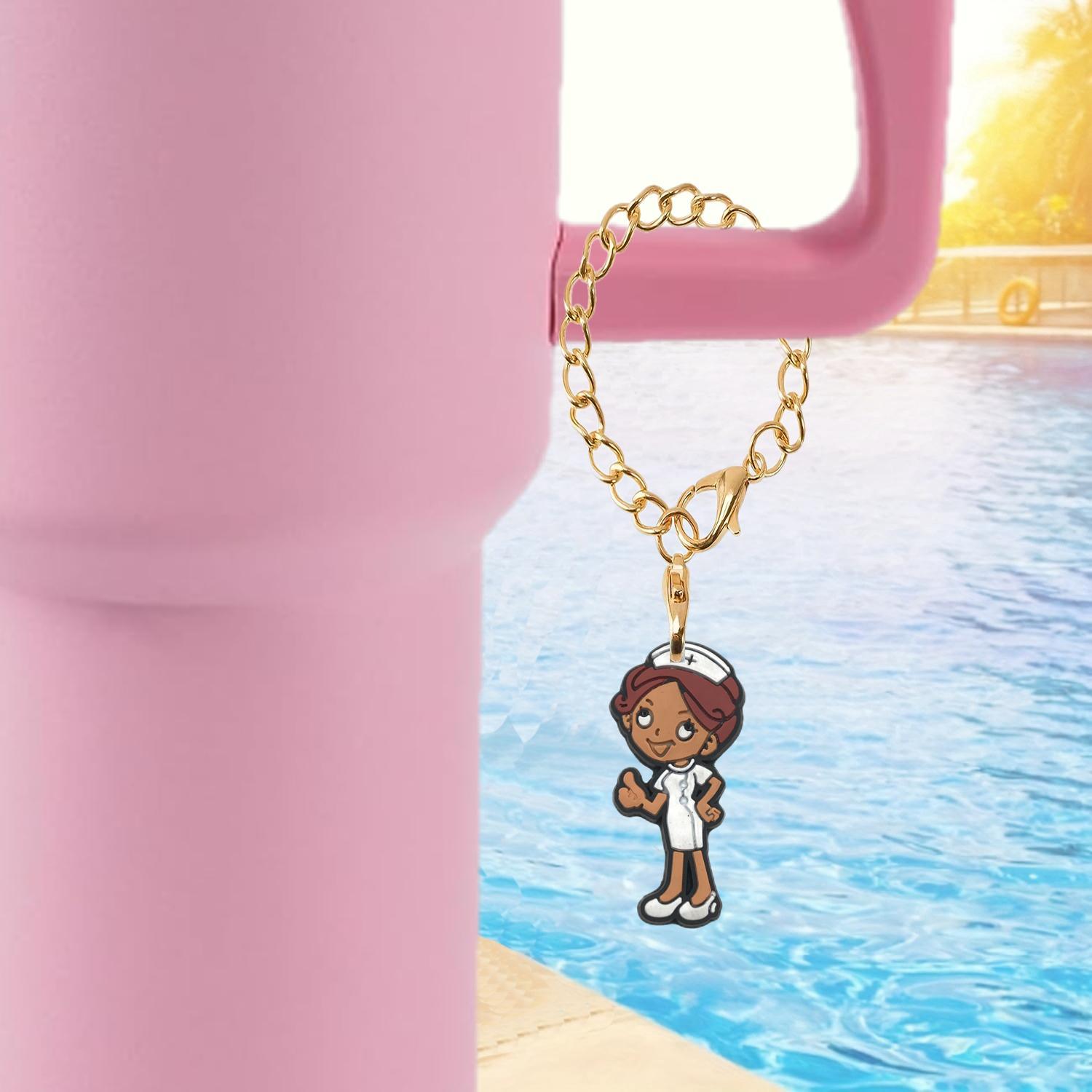 Wholesale Nurse Series Soft Rubber Hanging Chain Cup Accessories Chain ACC-CA-XieJi003