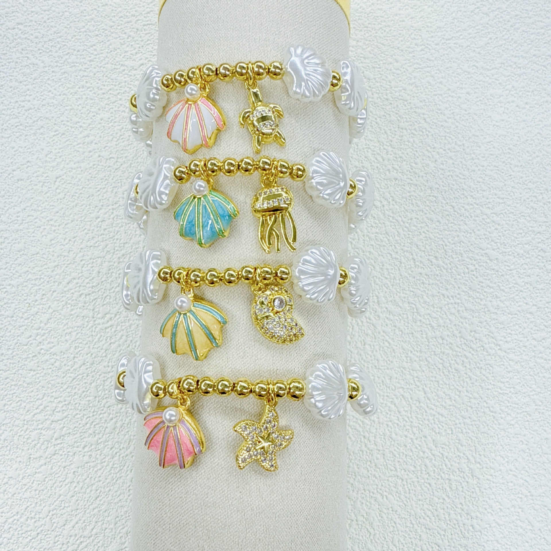 Wholesale Ocean Series Shell  Bracelet Micro-Paved Zircon Accessories