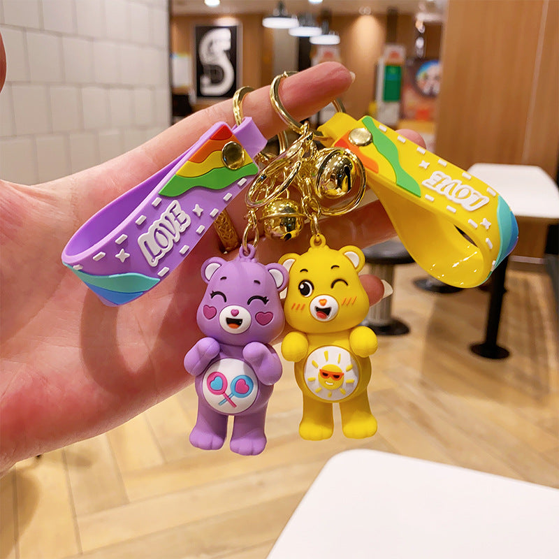 Wholesale Cartoon PVC Soft Love Bear Keychain Cute Keychain ACC-KC-ErLu014