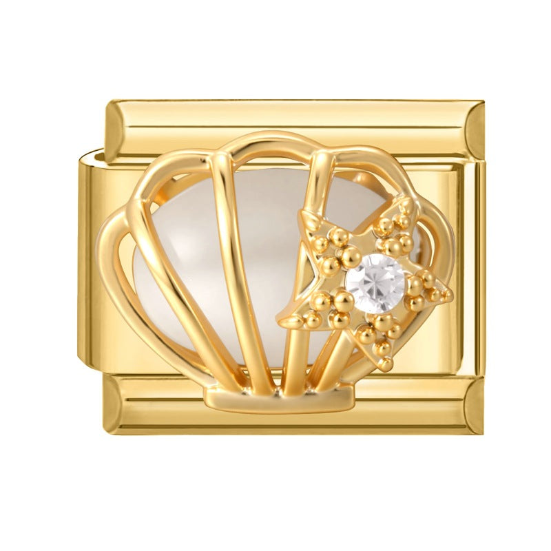 Wholesale Italian Charm Bracelet 9mm DIY Splicing Cute Creative Stainless Steel Composable Bracelet