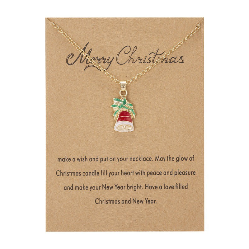 Wholesale Fashion Christmas tree Christmas snowman necklaces