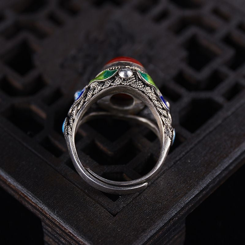 Wholesale Zinc Alloy Vintage Style Adjustable Ring Filigree Design Gift for Women