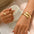 Wholesale Simple geometric smooth bracelet ring suit