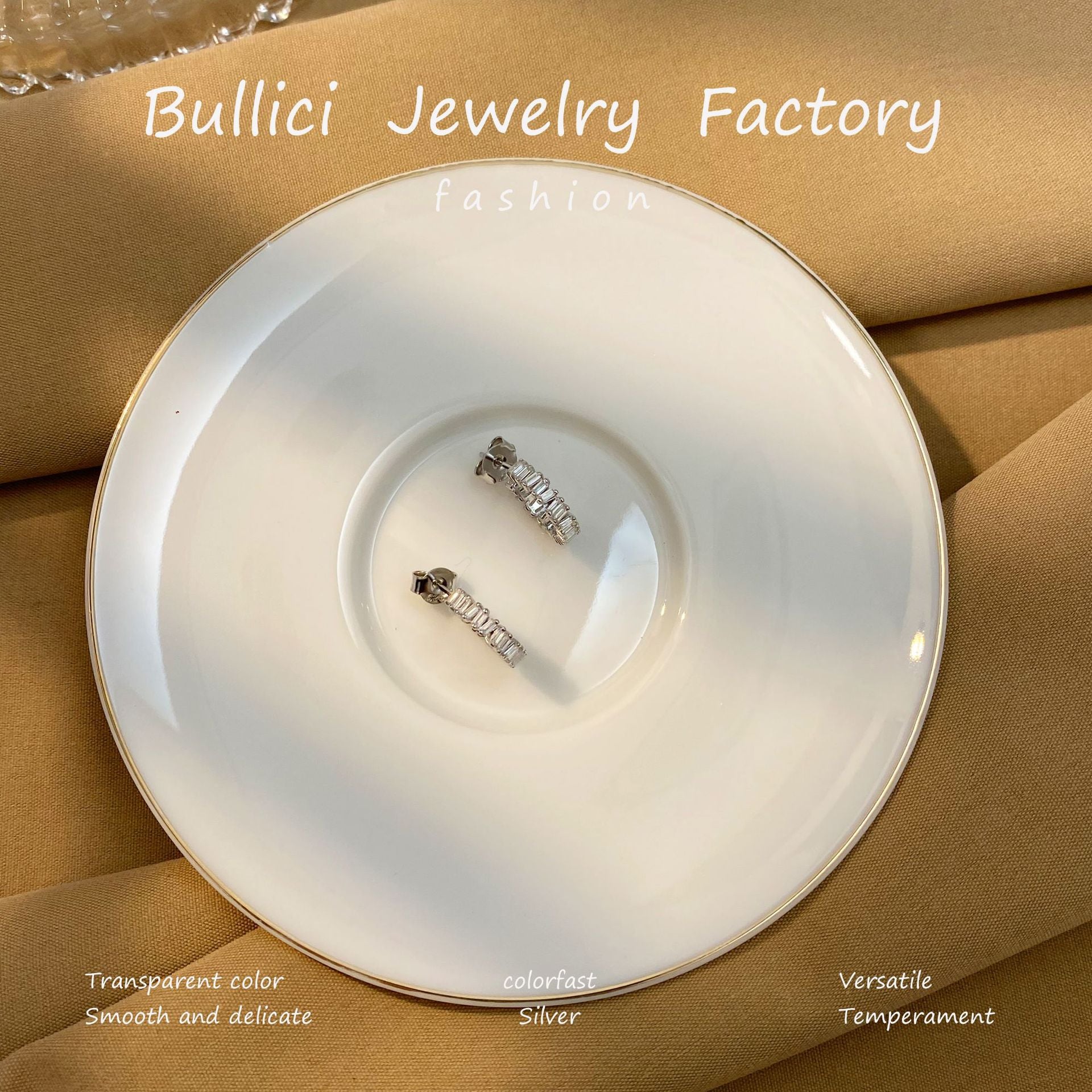 Wholesale  s925 Sterling Silver Snake Bone Earrings