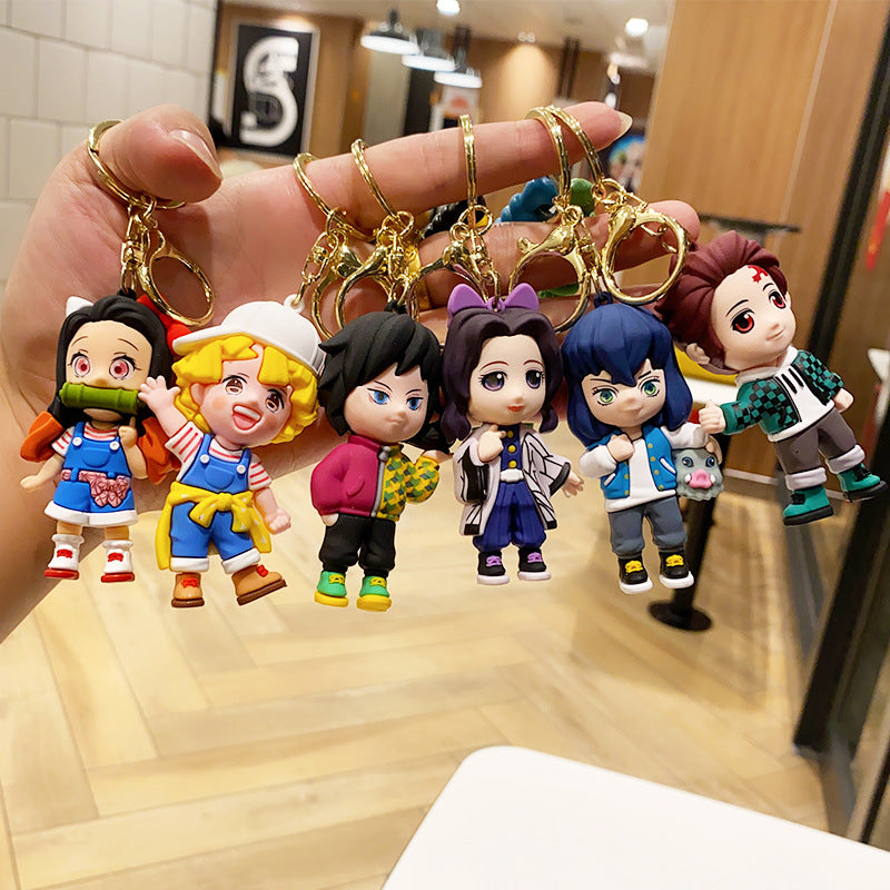 Wholesale Cartoon Animation PVC Keychain Cute Keychain ACC-KC-ErLu009
