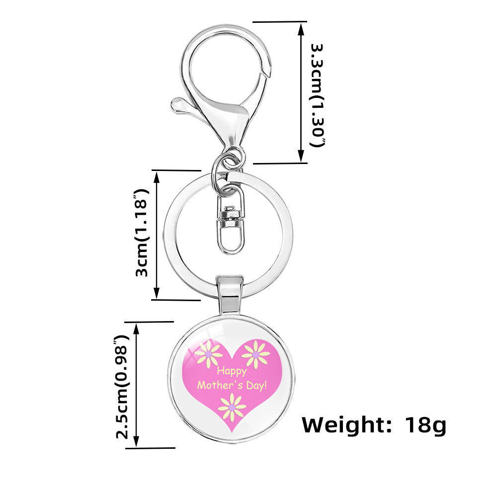 Wholesale  Crystal Alloy Keychain Pendant Mom Mother's Day Hanging Accessories