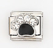 Wholesale Stylish Italian Style Dog Paw Modular Bracelet Stainless Steel Electroplated Fashion Accessory For Gift And Resale