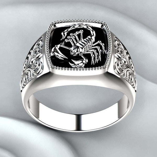 Wholesale  Alloy Scorpio Relief Men's Ring