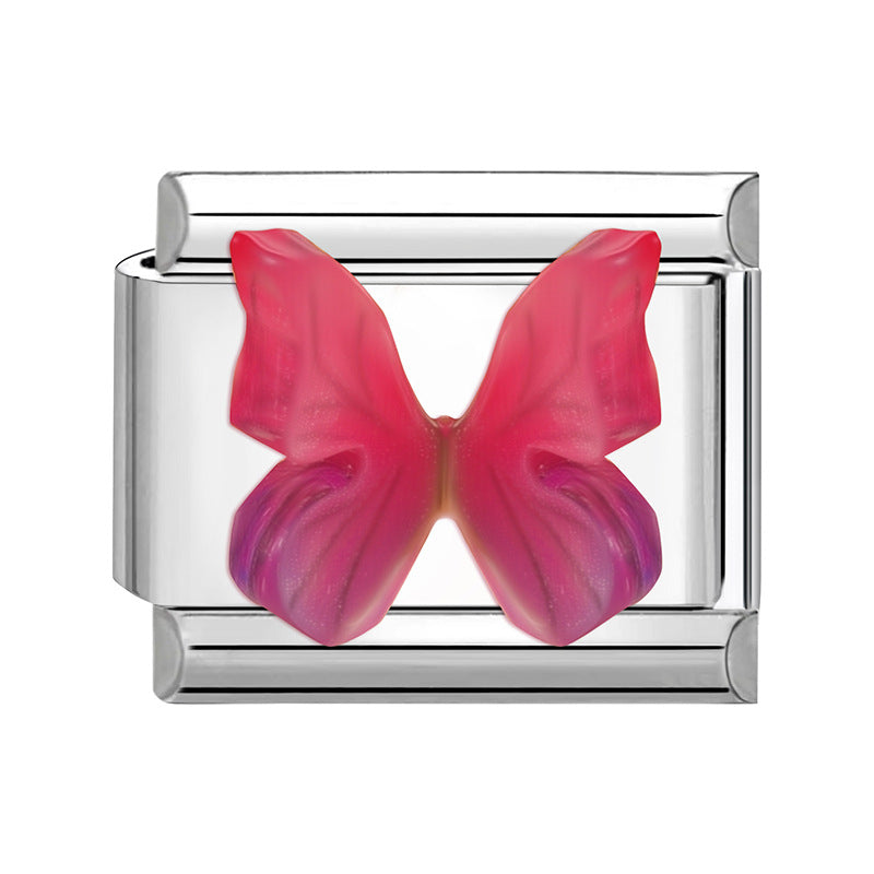 Wholesale  Italian Charm Bracelet 9mm DIY Colorful Personalized Creative Stainless Steel Composable Bracelet