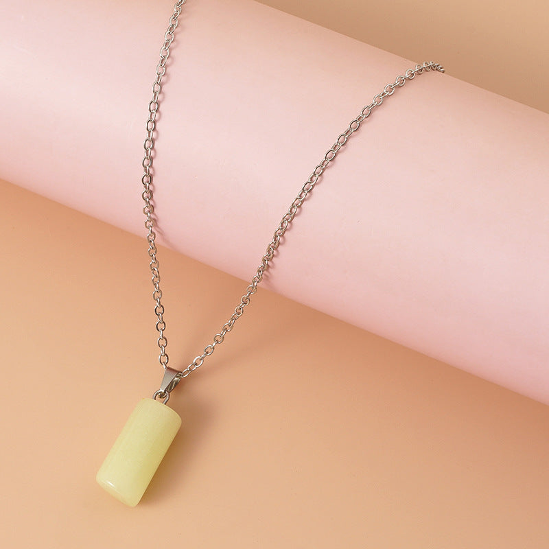 Wholesale Arrow Water Drop Love Cross Hollow Luminous Necklace