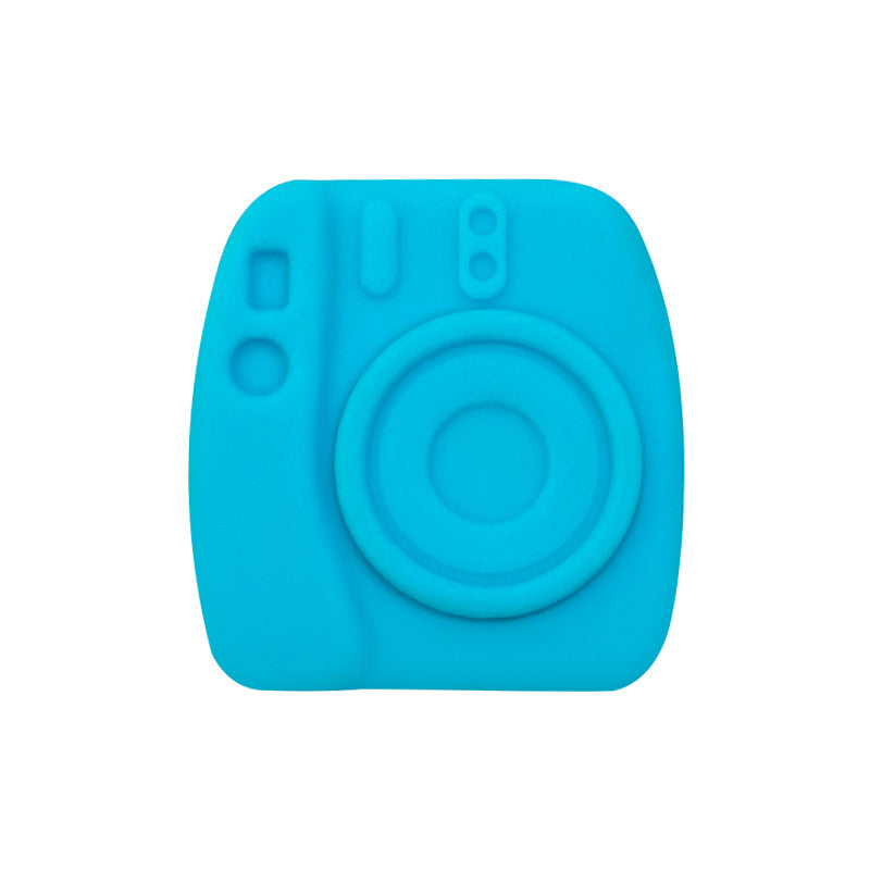 Wholesale 10pcs Solid Color Simulation Camera Beads Irregular Silicone Loose Beads DIY Accessories Focal Beads ACC-BDS-WDX224