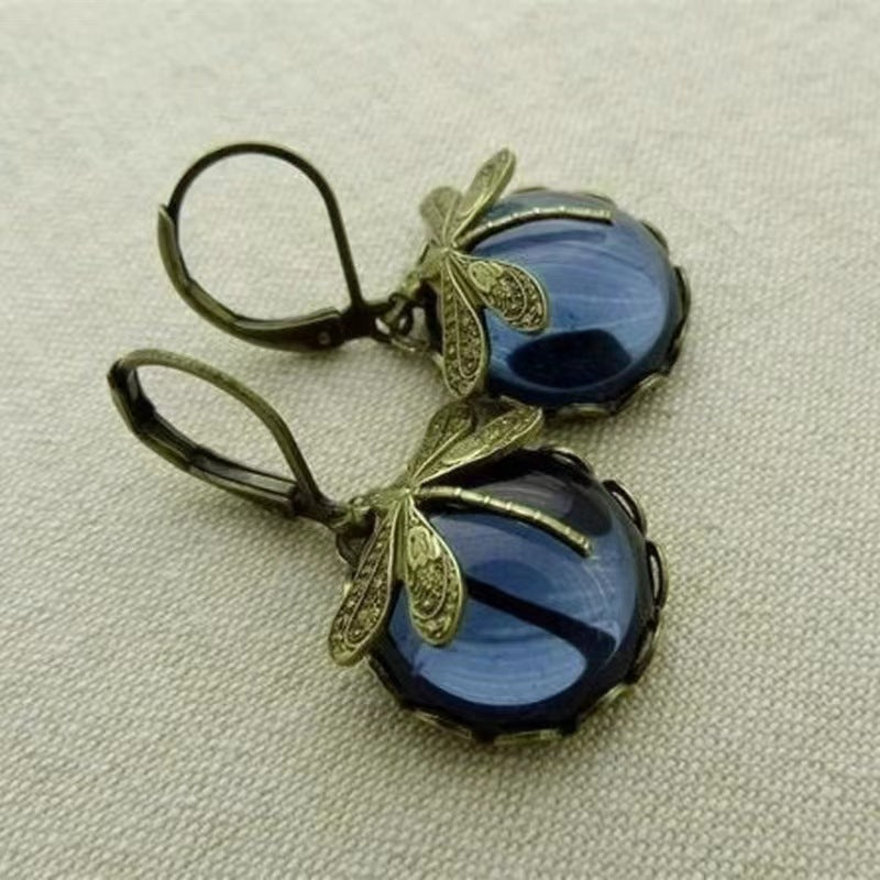 Wholesale Vintage Dragonfly Pattern Alloy Earrings ACC-ES-HaiRao001