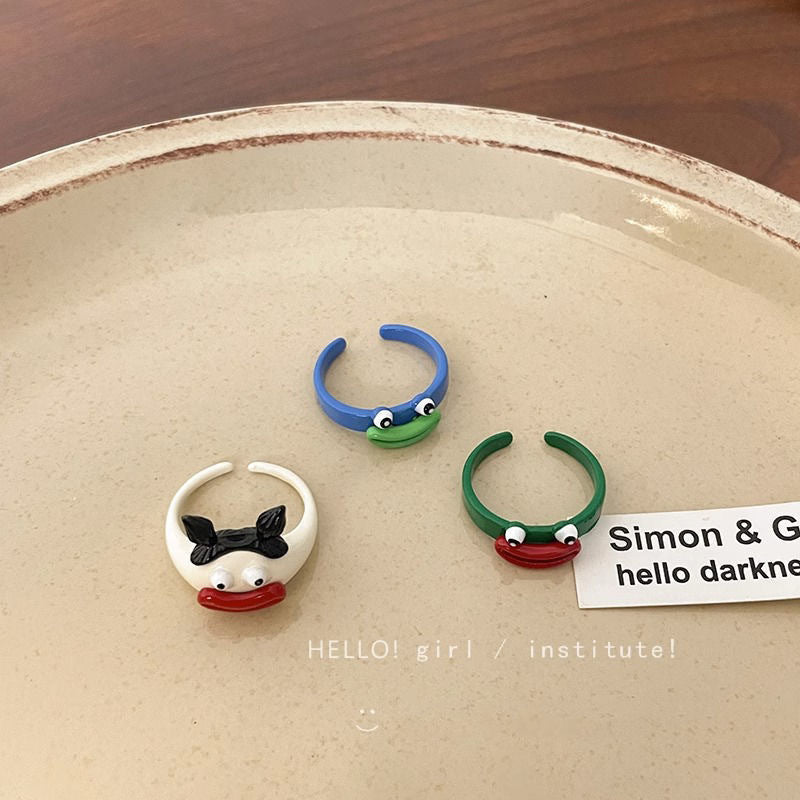 Wholesale Unique  cute sausage mouth ringr ring