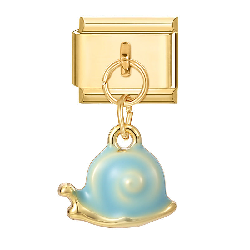 Wholesale  Italian Charm Bracelet 9mm DIY Splicing Cute Creative Stainless Steel Composable Bracelet