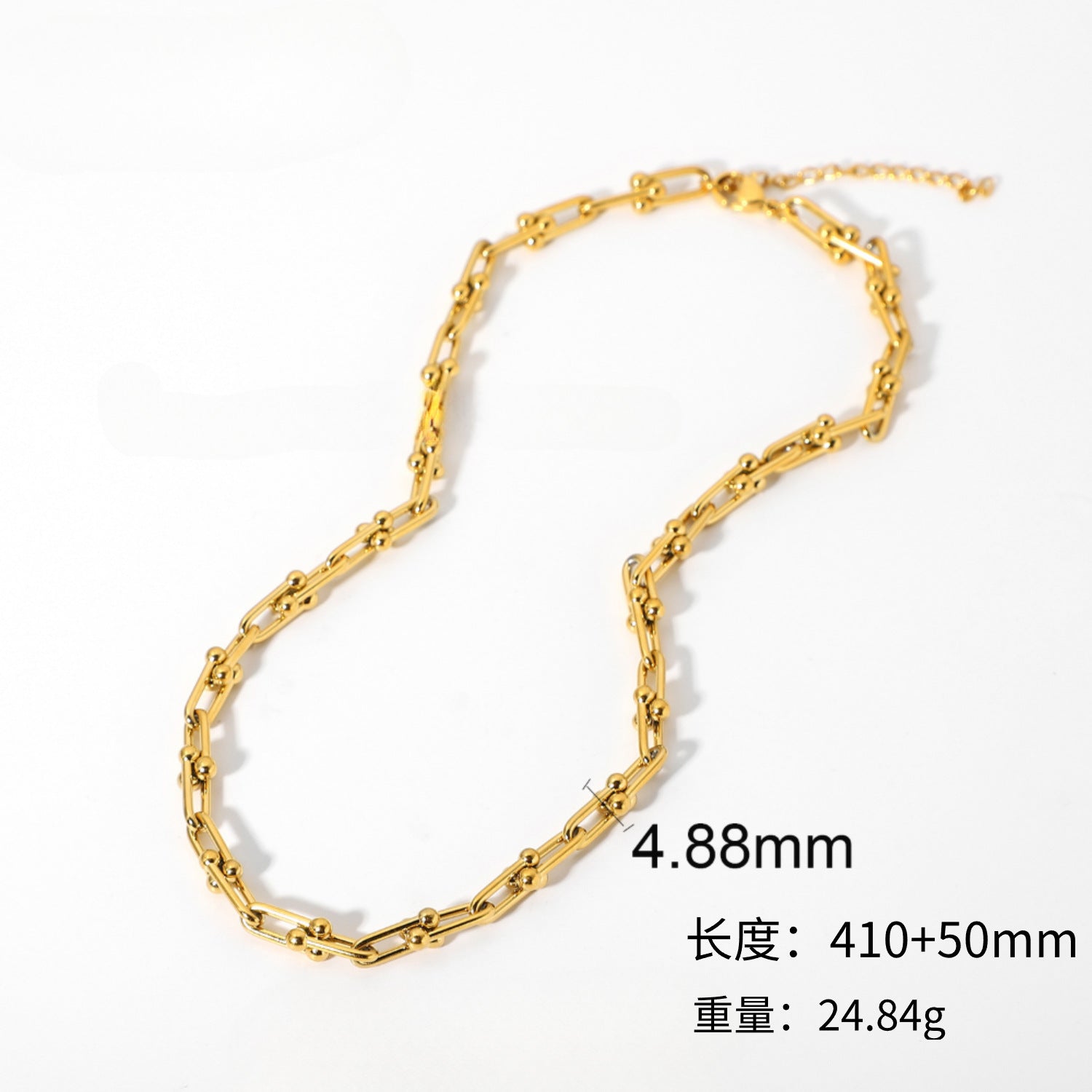 Wholesale Titanium Steel Necklace High-grade Gold Plated Necklace ACC-NE-ZhenYou001