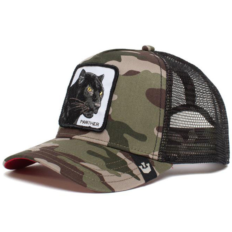 Wholesale Cartoon Animal Sun Protection Mesh Embroidery Hat Baseball Cap ACC-HT-JingKun006